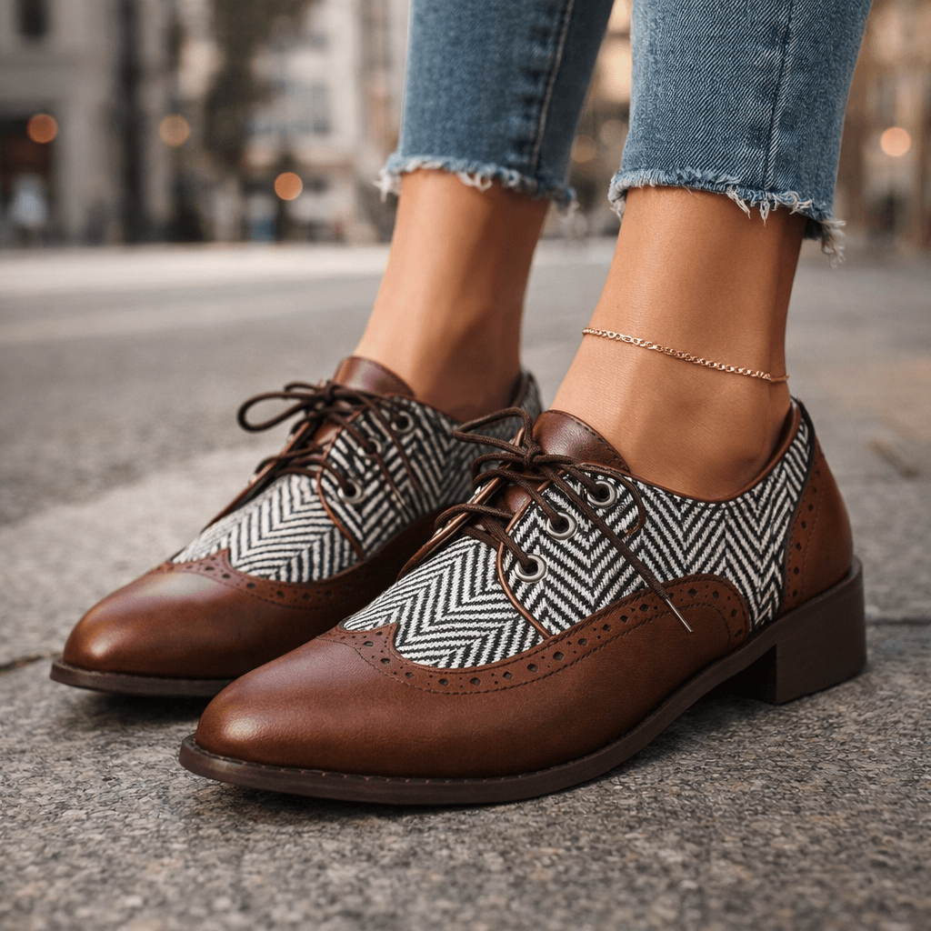 Buty Velisse z tweedu