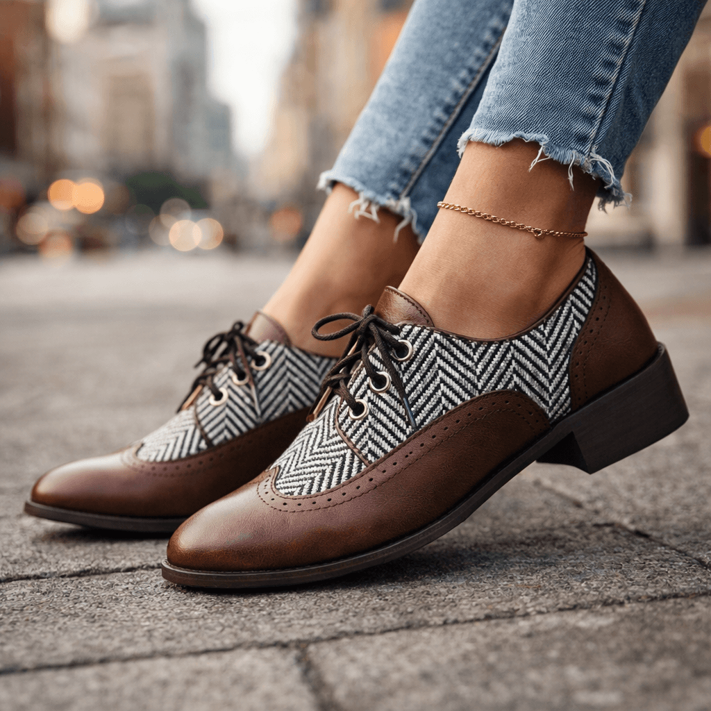Buty Velisse z tweedu