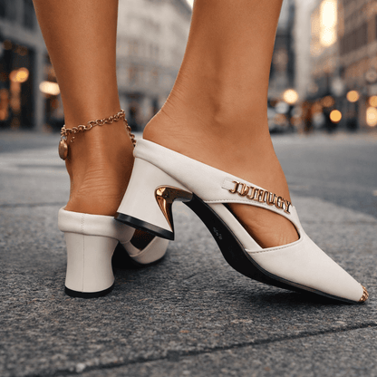Mules Velina Gold
