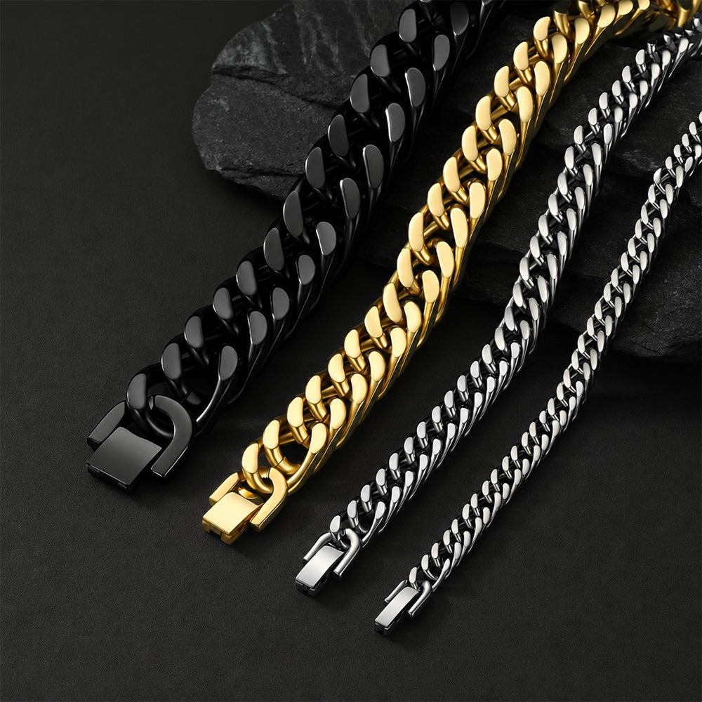 Męska bransoletka Miami Cuban Link ze stali nierdzewnej
