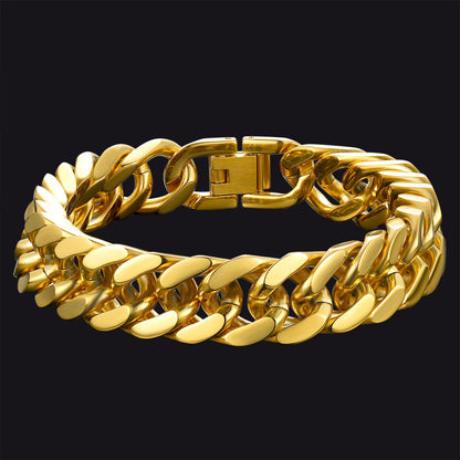Męska bransoletka Miami Cuban Link ze stali nierdzewnej