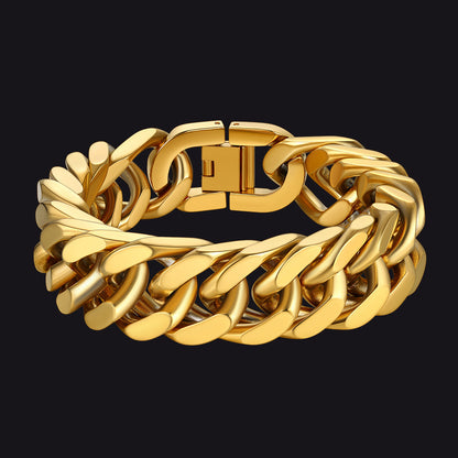 Męska bransoletka Miami Cuban Link ze stali nierdzewnej